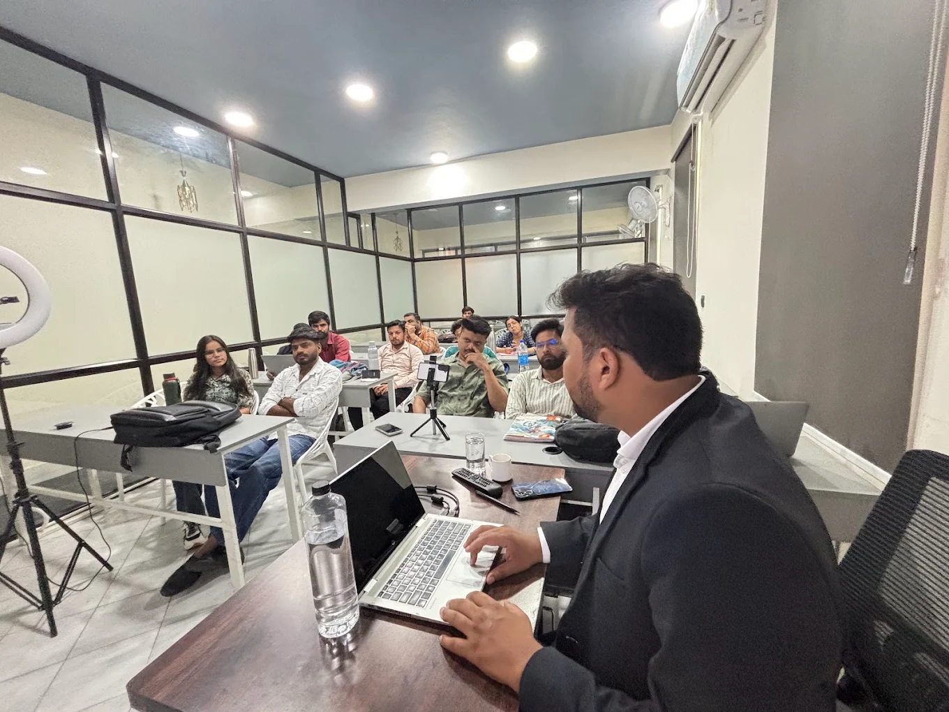 Alram Academy student working on a live internship project
